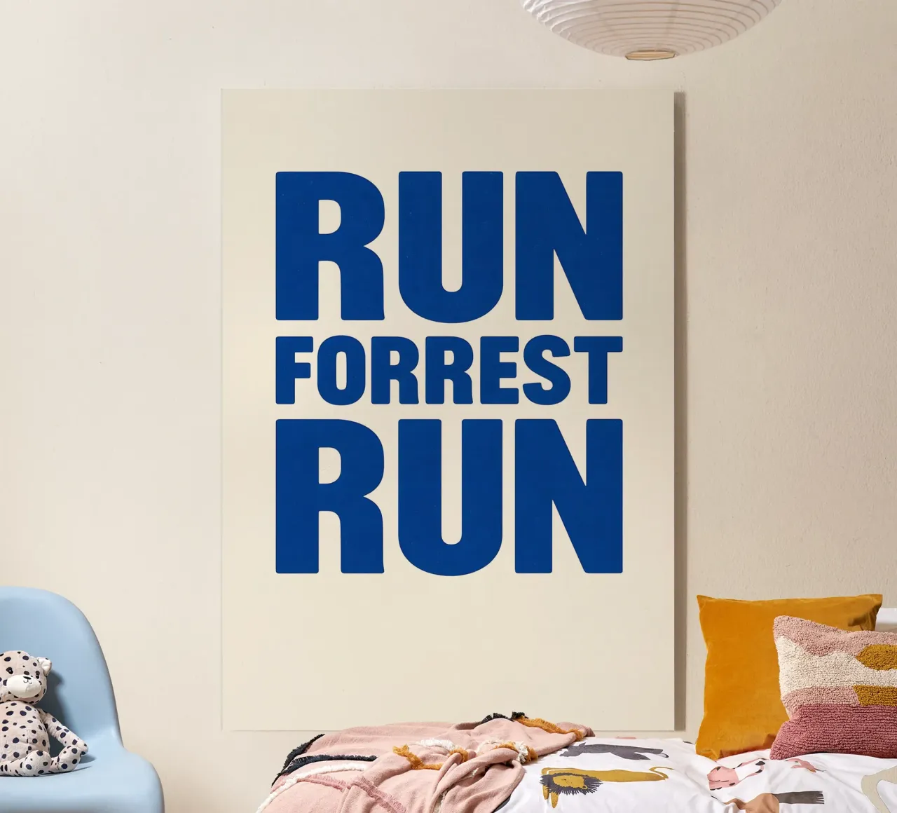 Run Forrest Run Print plexiglass da MoviesArt