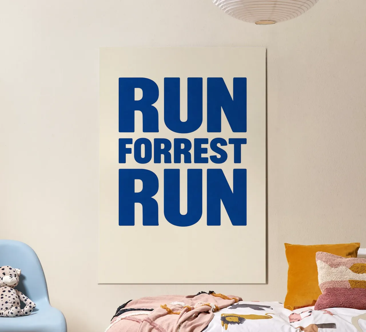 Run Forrest Run Print alluminio dibond da MoviesArt