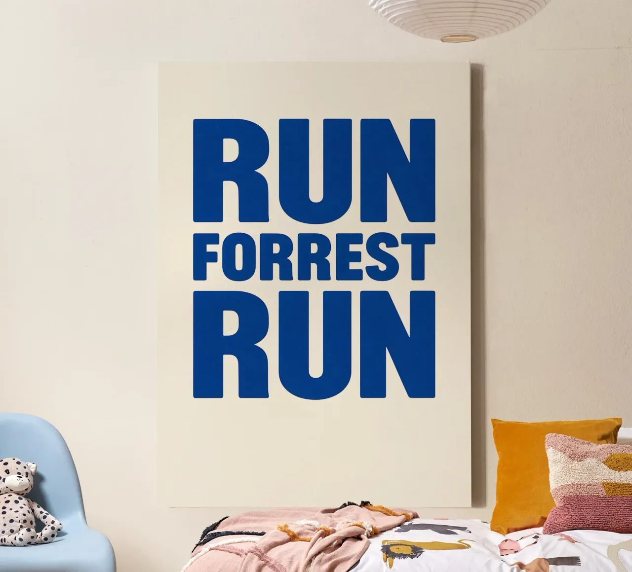 Run Forrest Run Print tela da MoviesArt