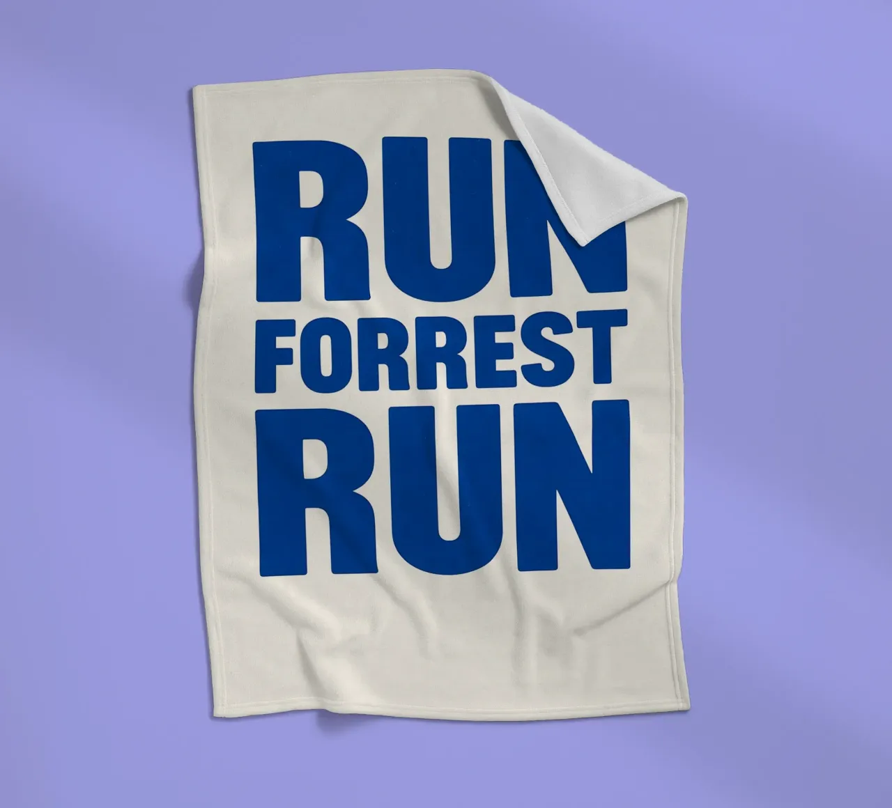 Run Forrest Run Print coperta in pile da MoviesArt