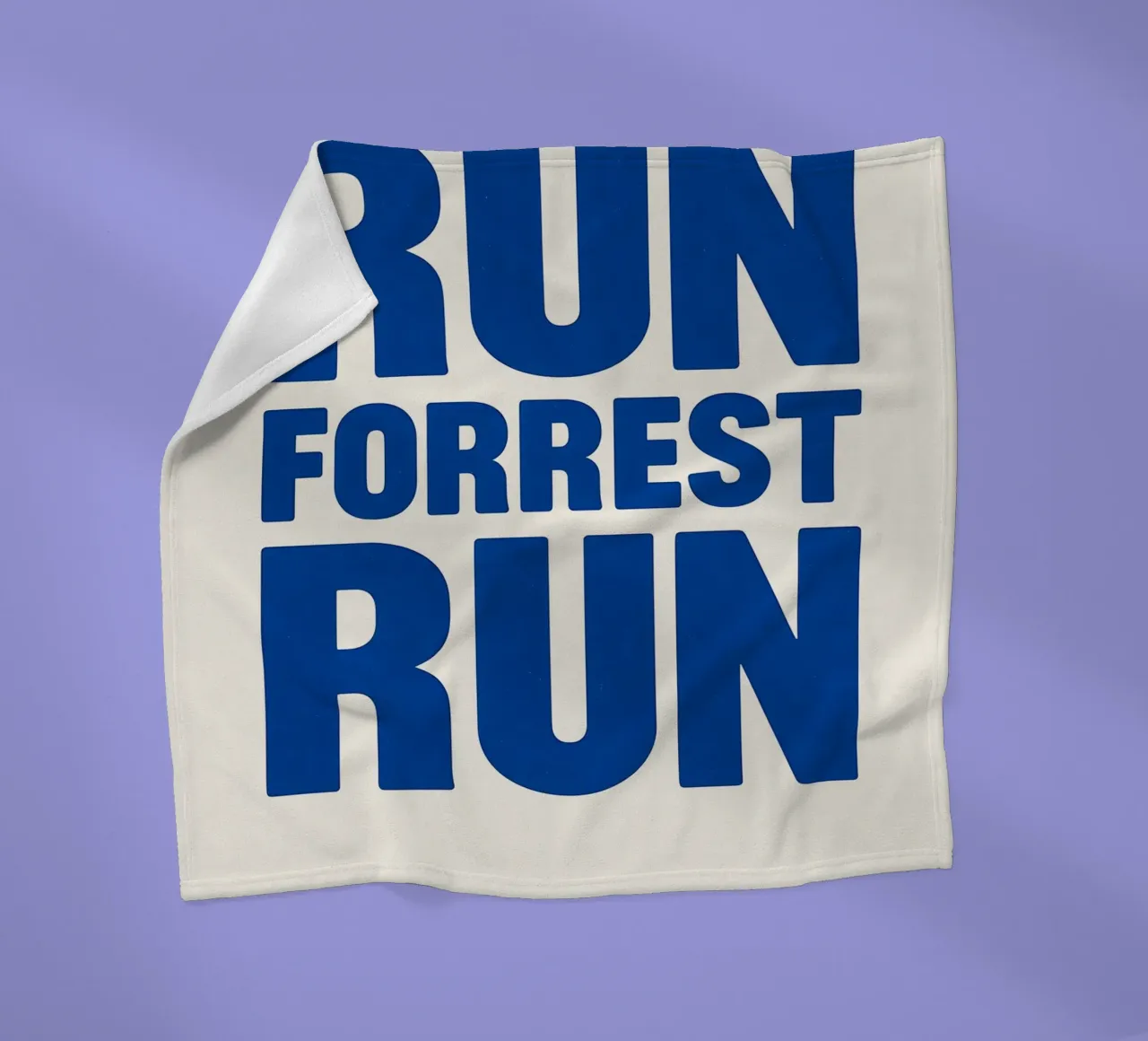 Run Forrest Run Print coperta in pile da MoviesArt