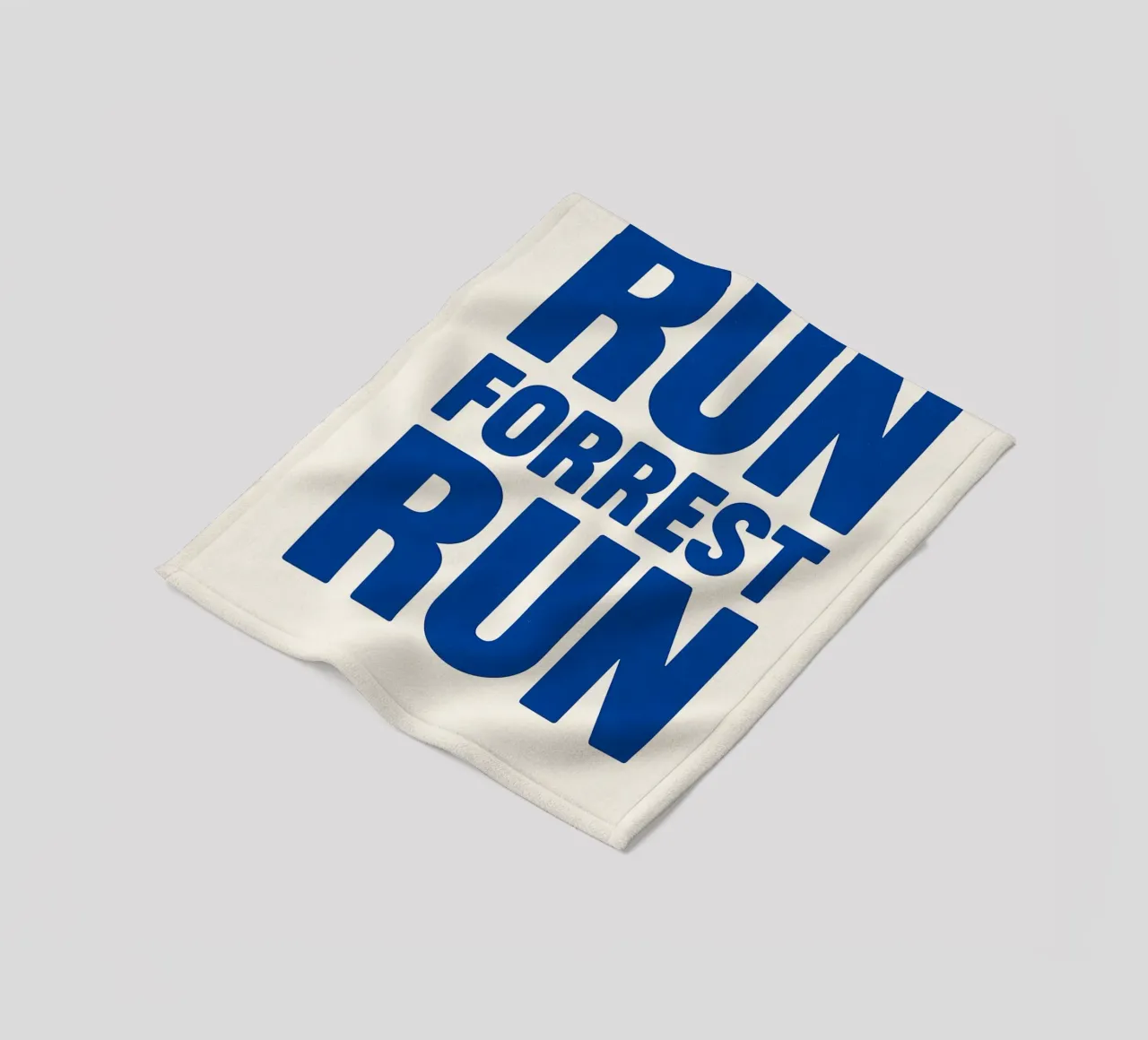Run Forrest Run Print coperta in pile da MoviesArt