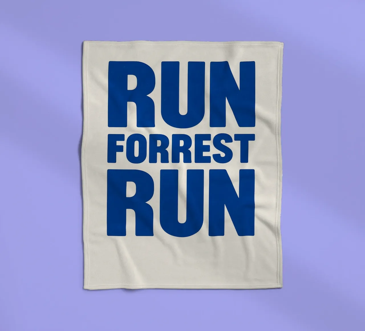 Run Forrest Run Print coperta in pile da MoviesArt