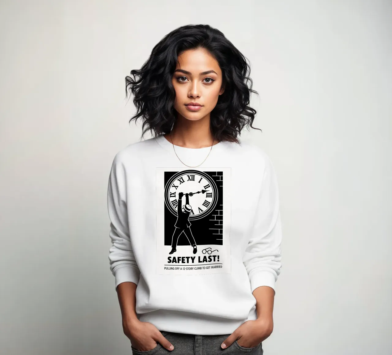 Safety Last Print felpa da MoviesArt