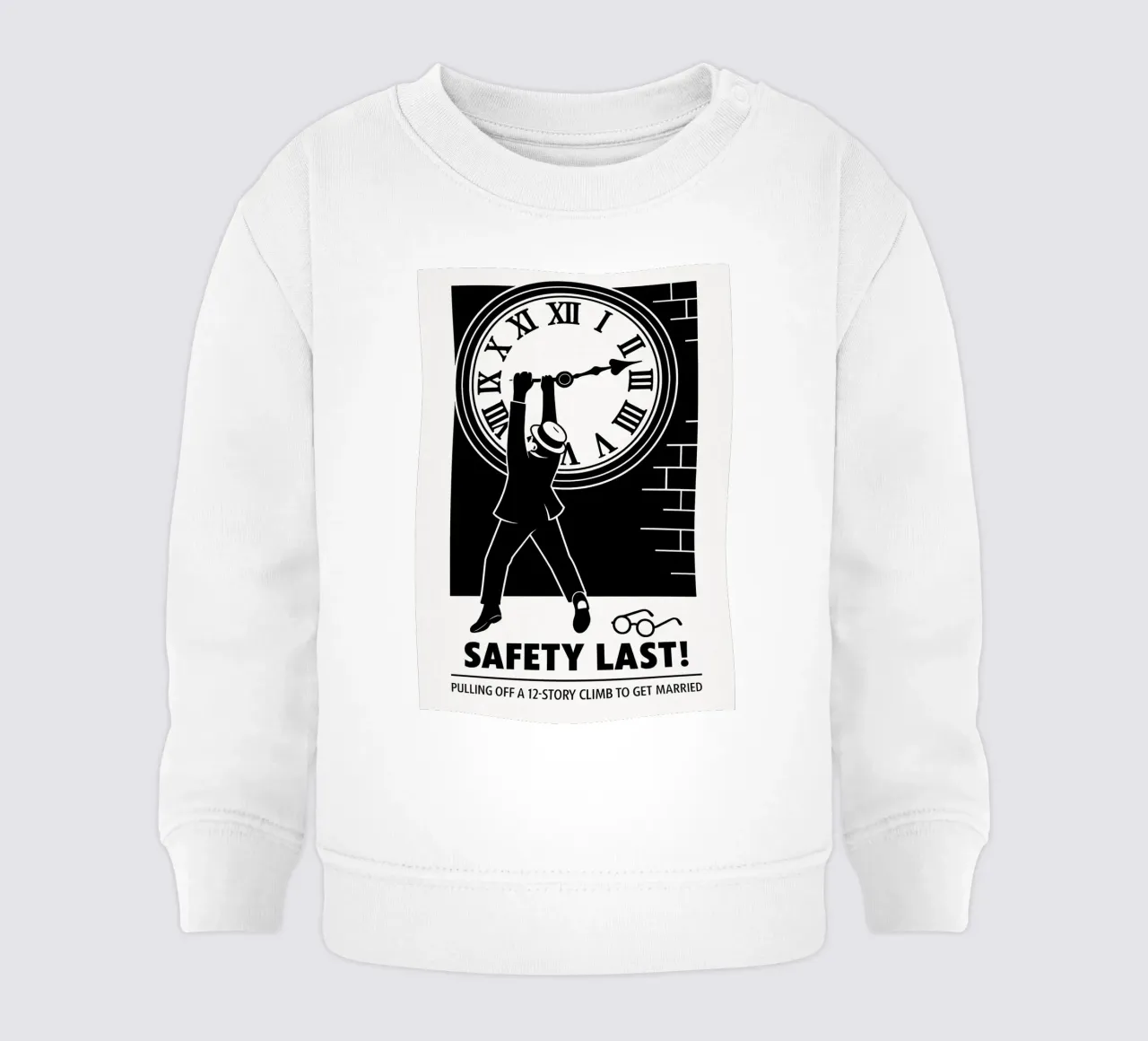 Safety Last Print felpa neonato da MoviesArt
