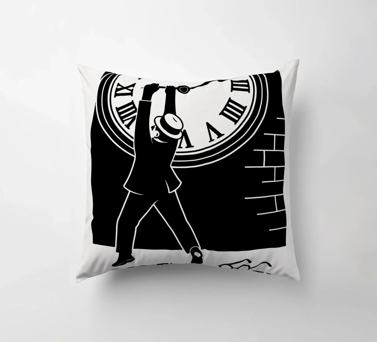 Safety Last Print cuscino da MoviesArt