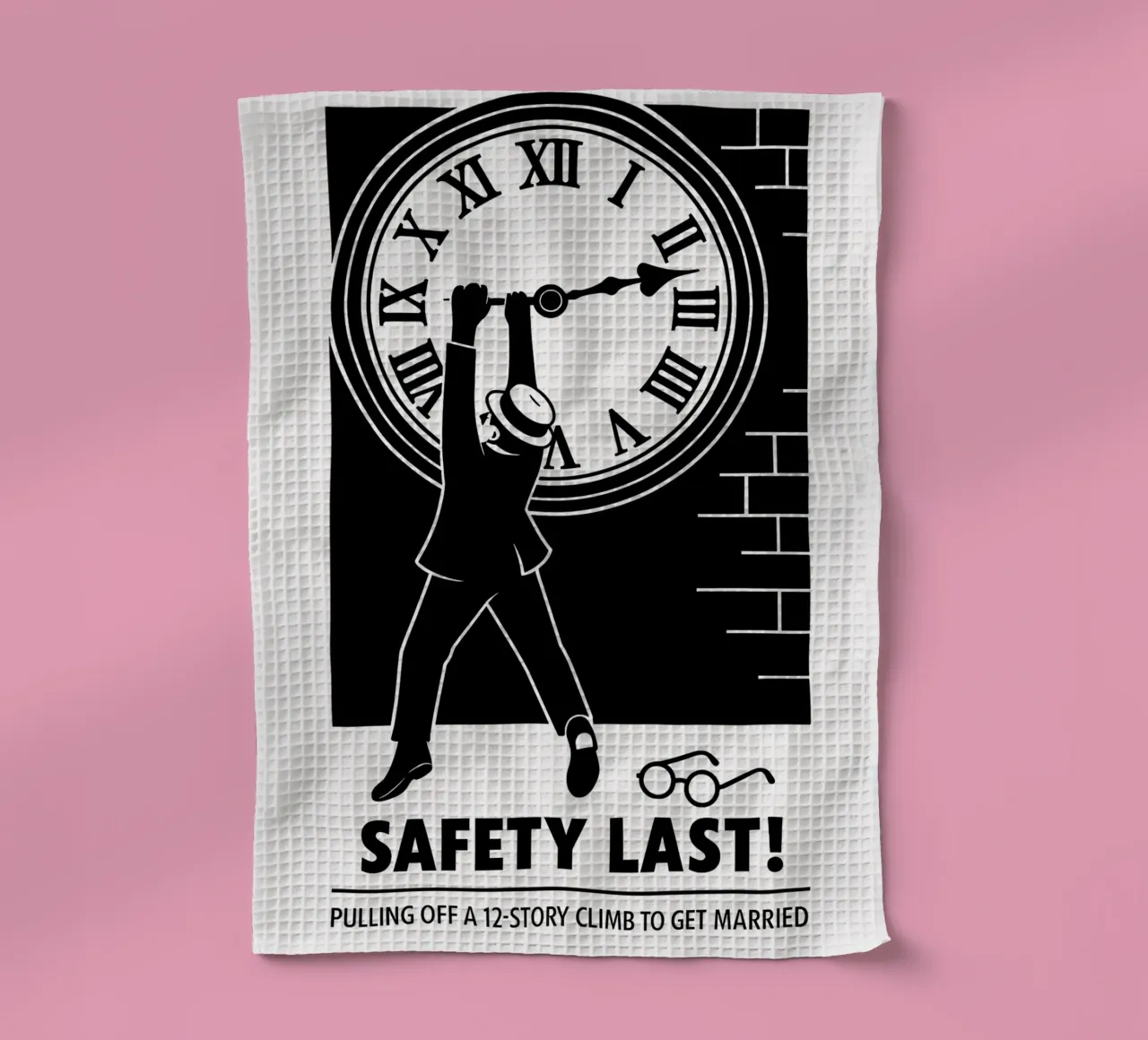Safety Last Print canovaccio da cucina da MoviesArt