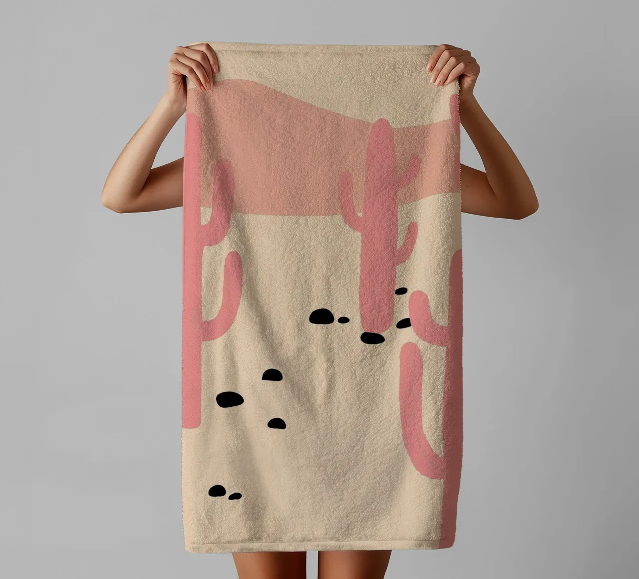 Cactus du désert serviette de bain de TRENDY POSTER SHOP