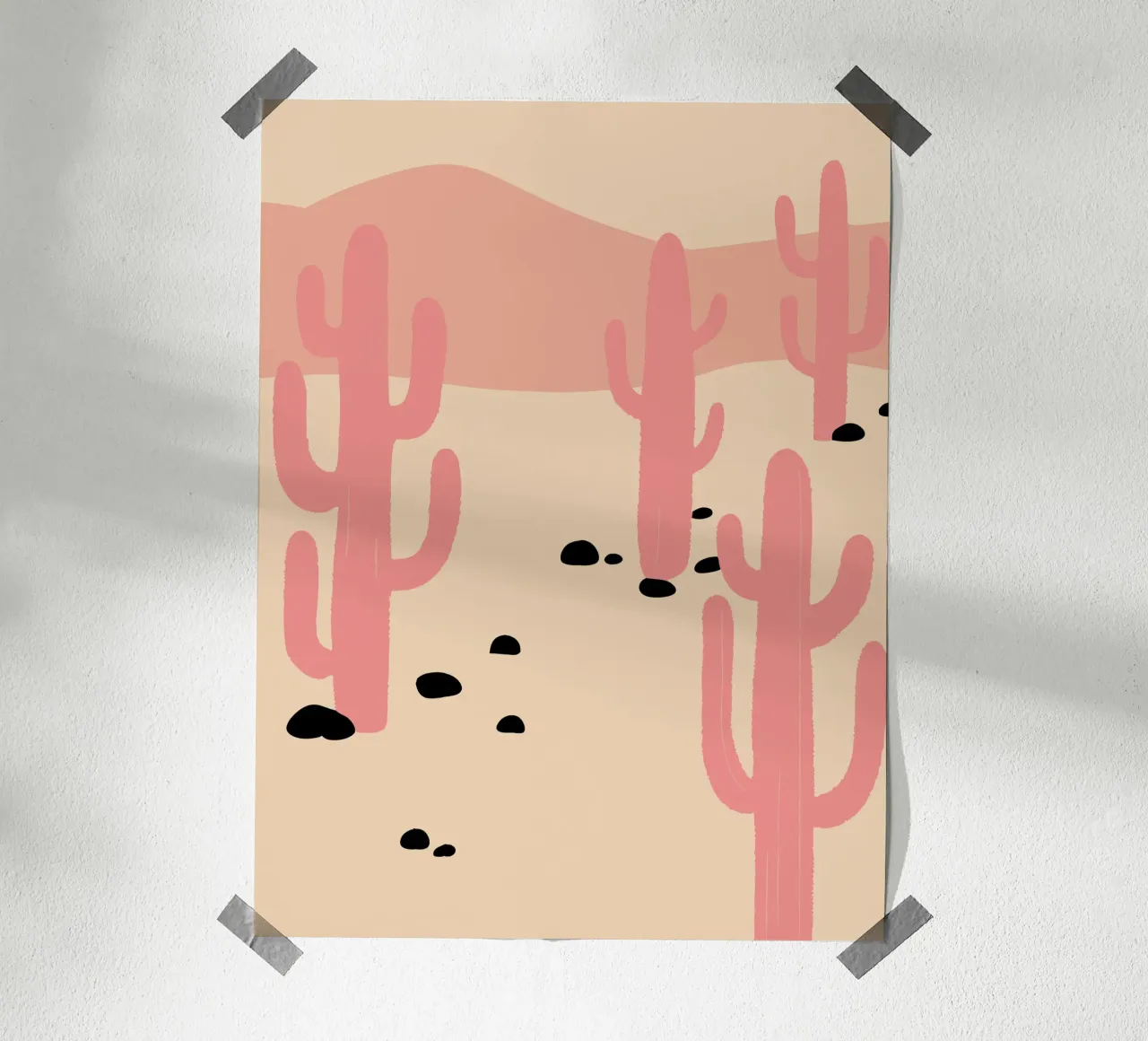 Cactus del deserto poster da TRENDY POSTER SHOP