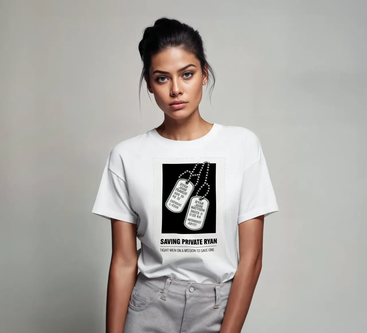 Saving Private Ryan Print t-shirt van MoviesArt