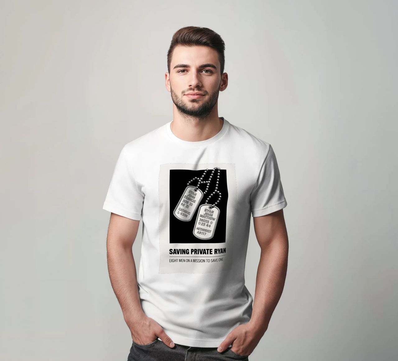 Saving Private Ryan Print t-shirt da MoviesArt