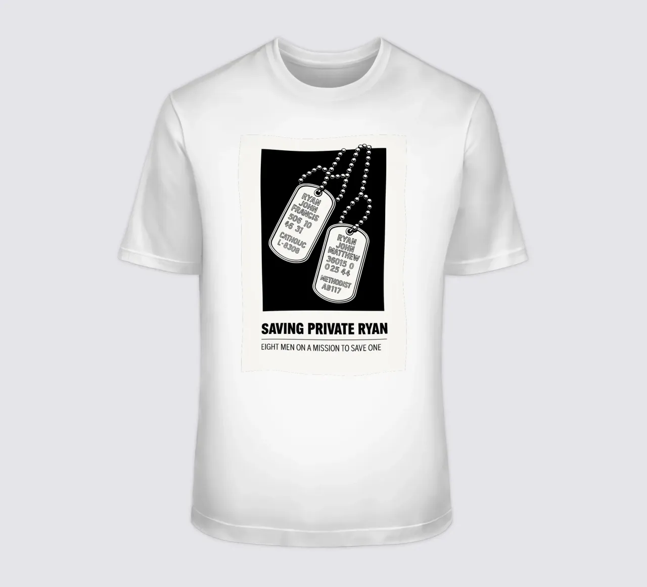 Saving Private Ryan Print t-shirt van MoviesArt