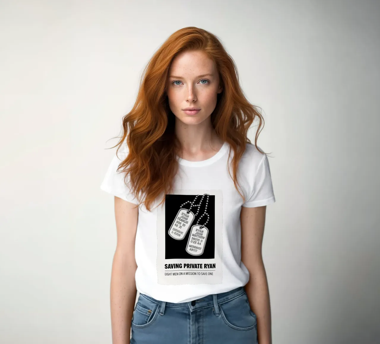 Saving Private Ryan Print t-shirt da donna da MoviesArt