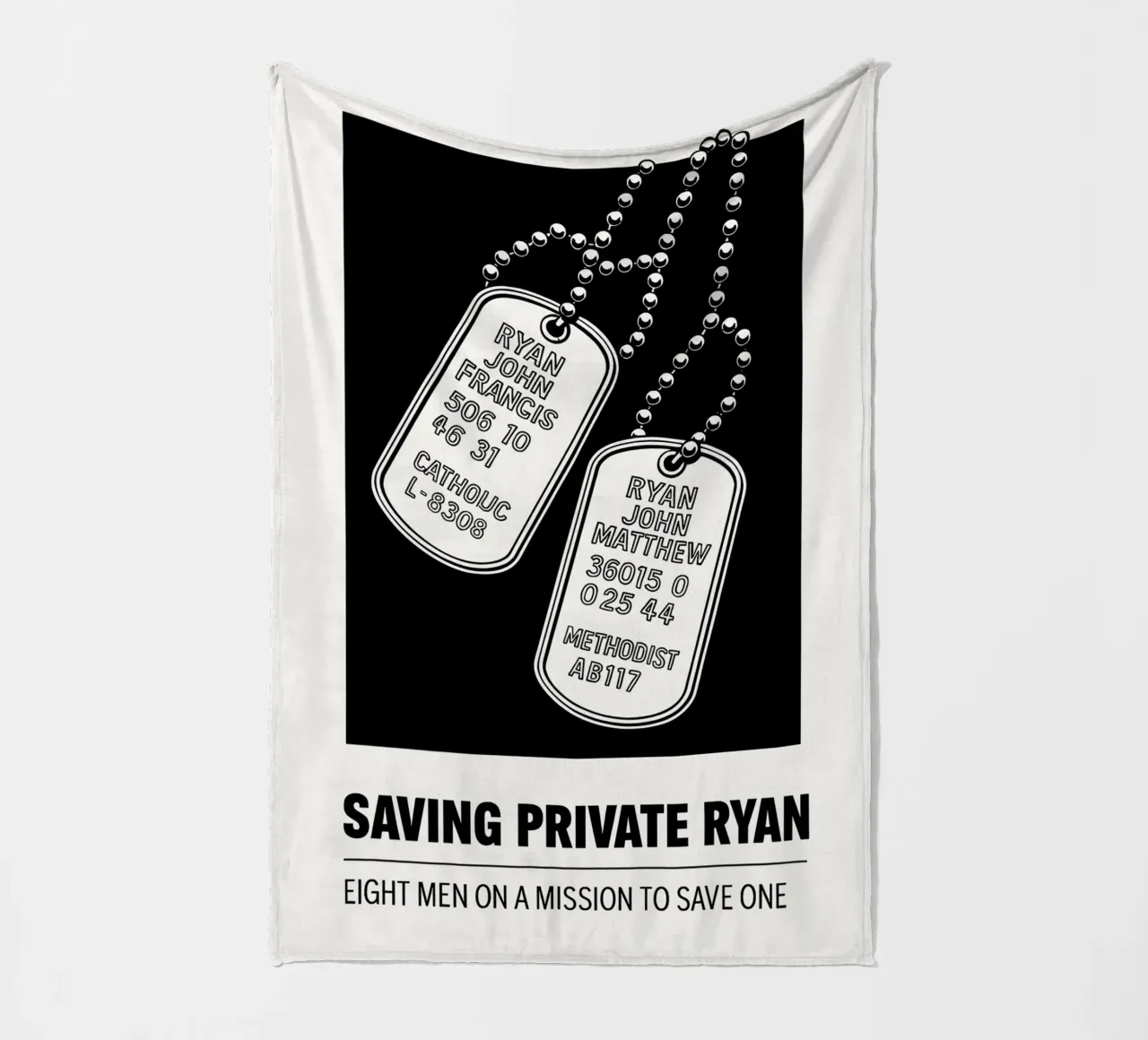 Saving Private Ryan Print Fleecedecke von MoviesArt