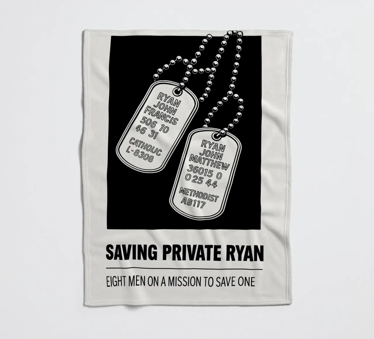 Saving Private Ryan Print coperta in pile da MoviesArt