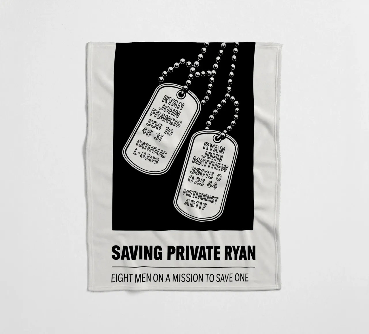 Saving Private Ryan Print coperta in pile da MoviesArt
