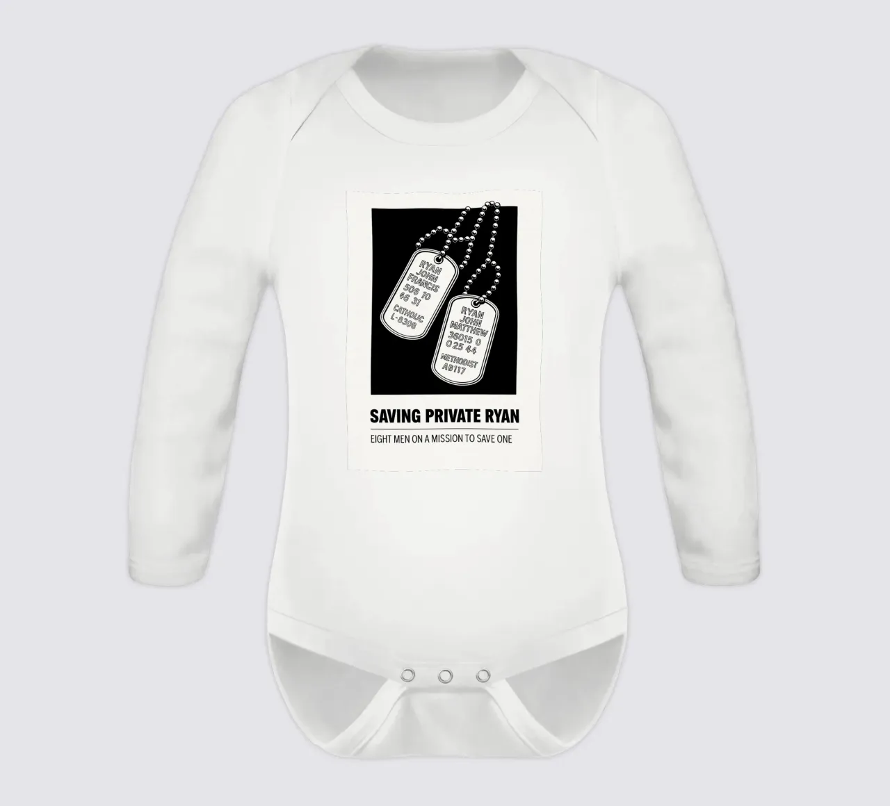 Saving Private Ryan Print body neonato maniche lunghe da MoviesArt