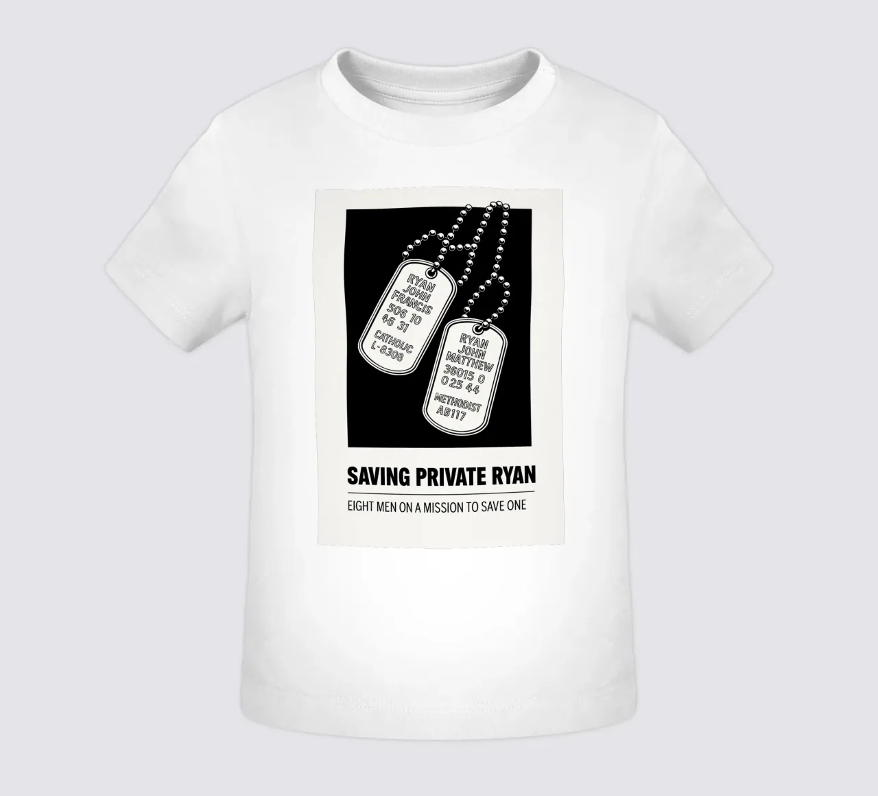Saving Private Ryan Print Baby T-Shirt von MoviesArt