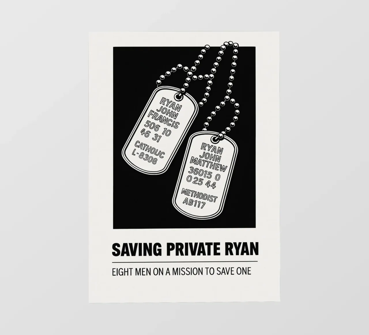 Saving Private Ryan Print backlit folie van MoviesArt