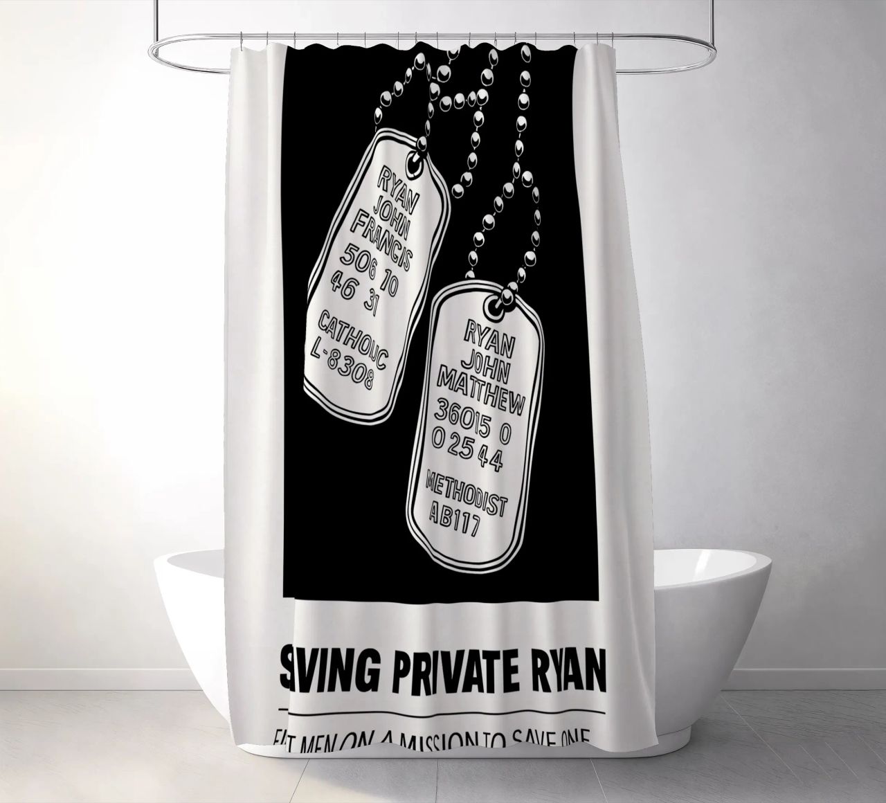 Saving Private Ryan Print tenda da doccia da MoviesArt