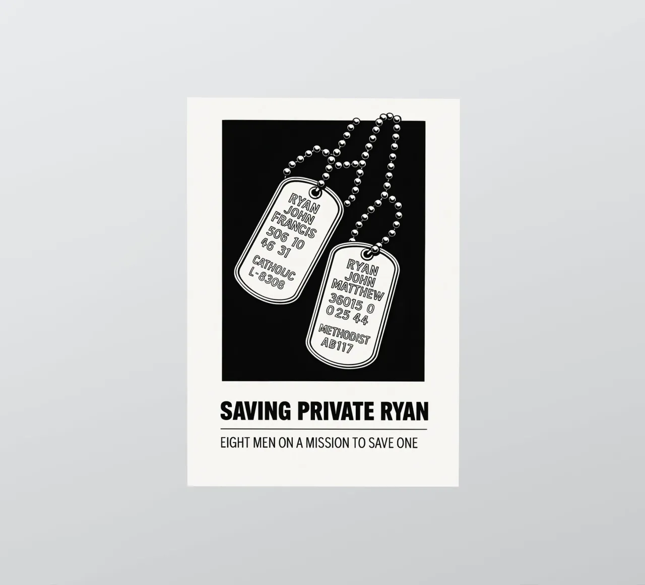 Saving Private Ryan Print pegatina de MoviesArt