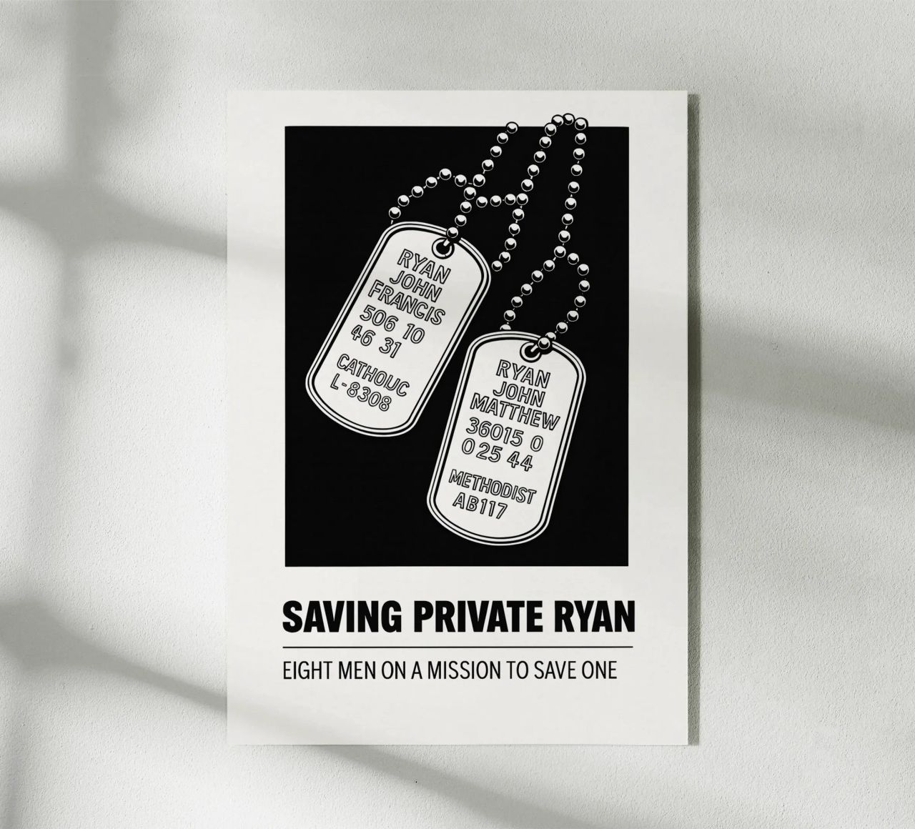 Saving Private Ryan Print plexiglass da MoviesArt