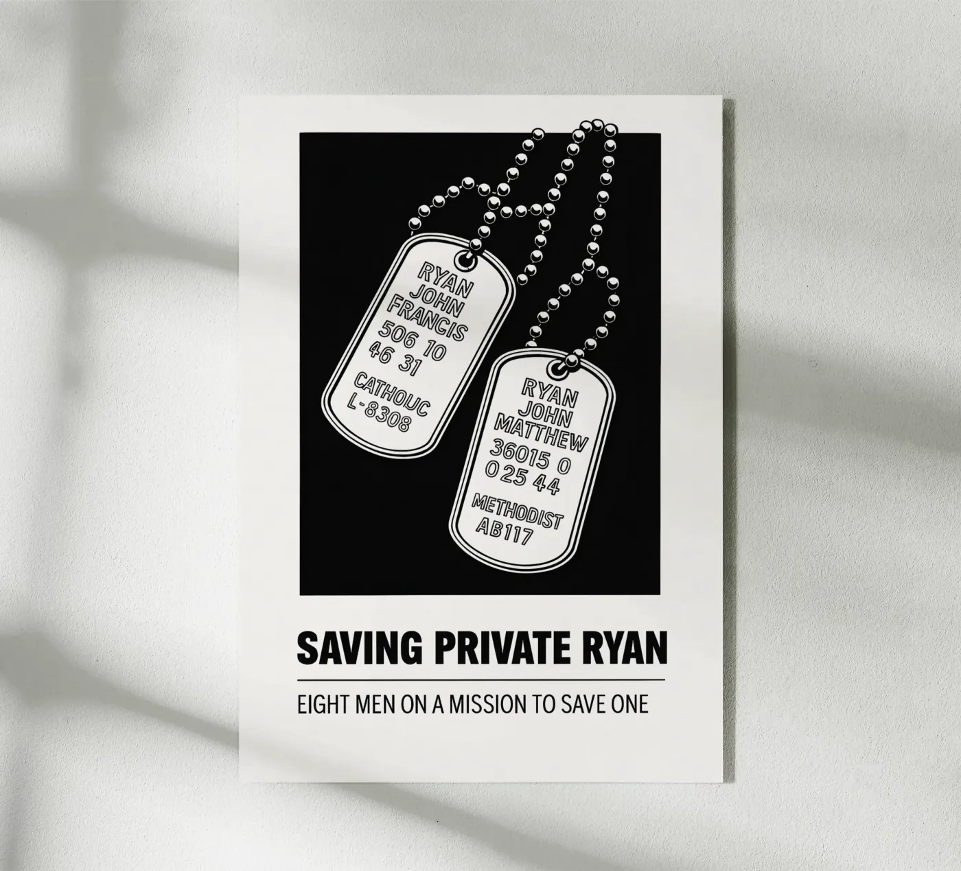Saving Private Ryan Print acrylic glass by MoviesArt