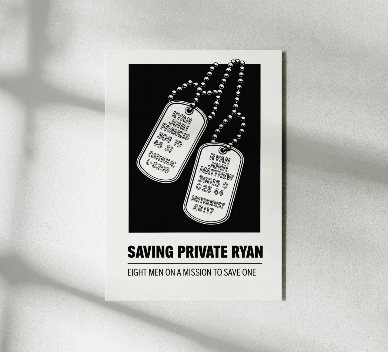 Saving Private Ryan Print alluminio dibond da MoviesArt