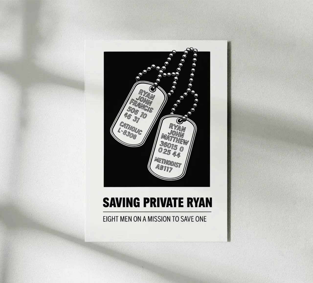 Saving Private Ryan Print alluminio dibond da MoviesArt
