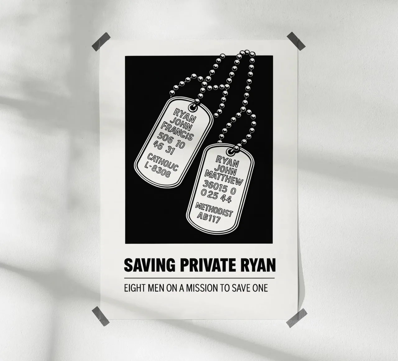 Saving Private Ryan Print hahnemühle van MoviesArt