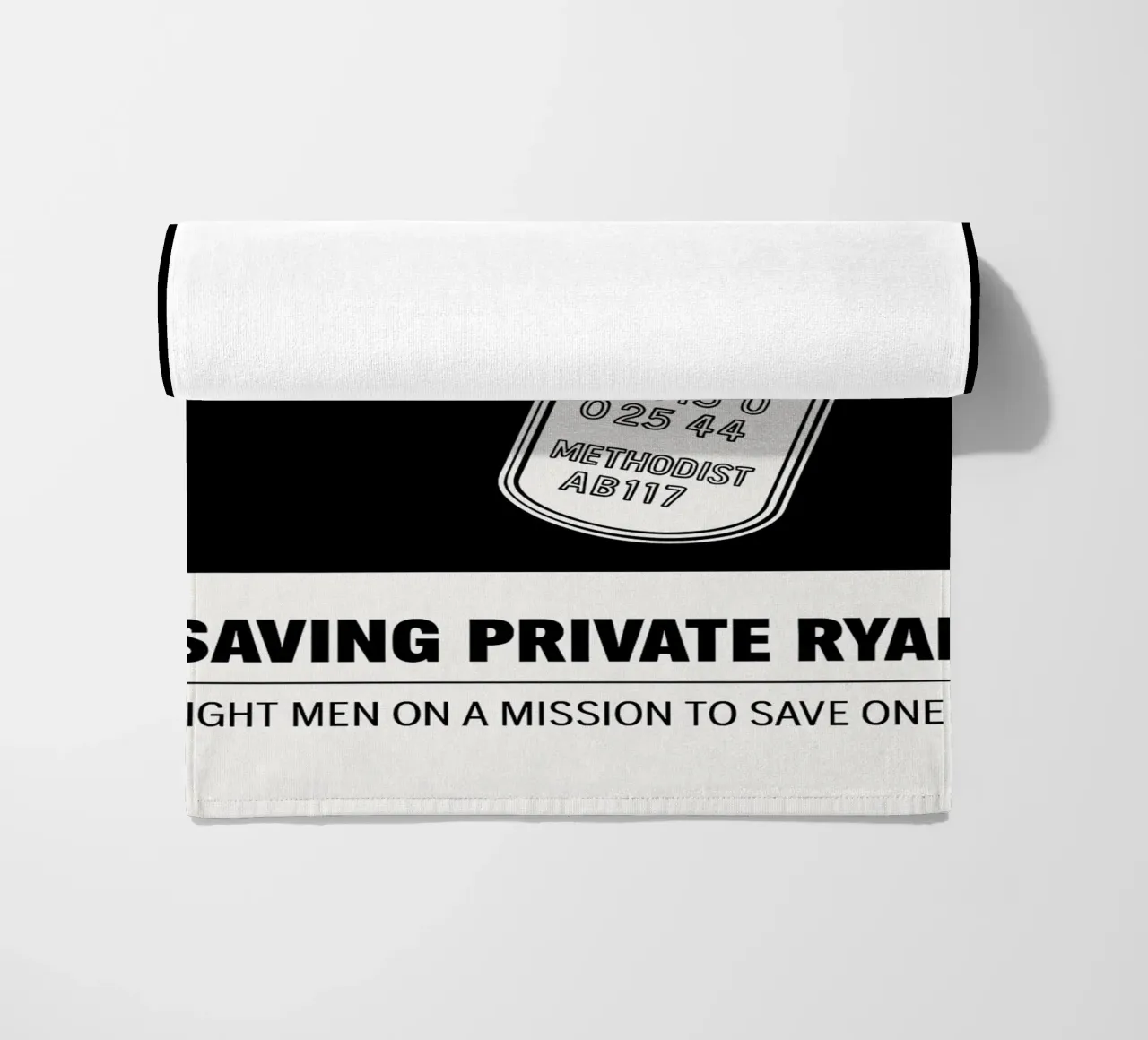 Saving Private Ryan Print beach towel by MoviesArt