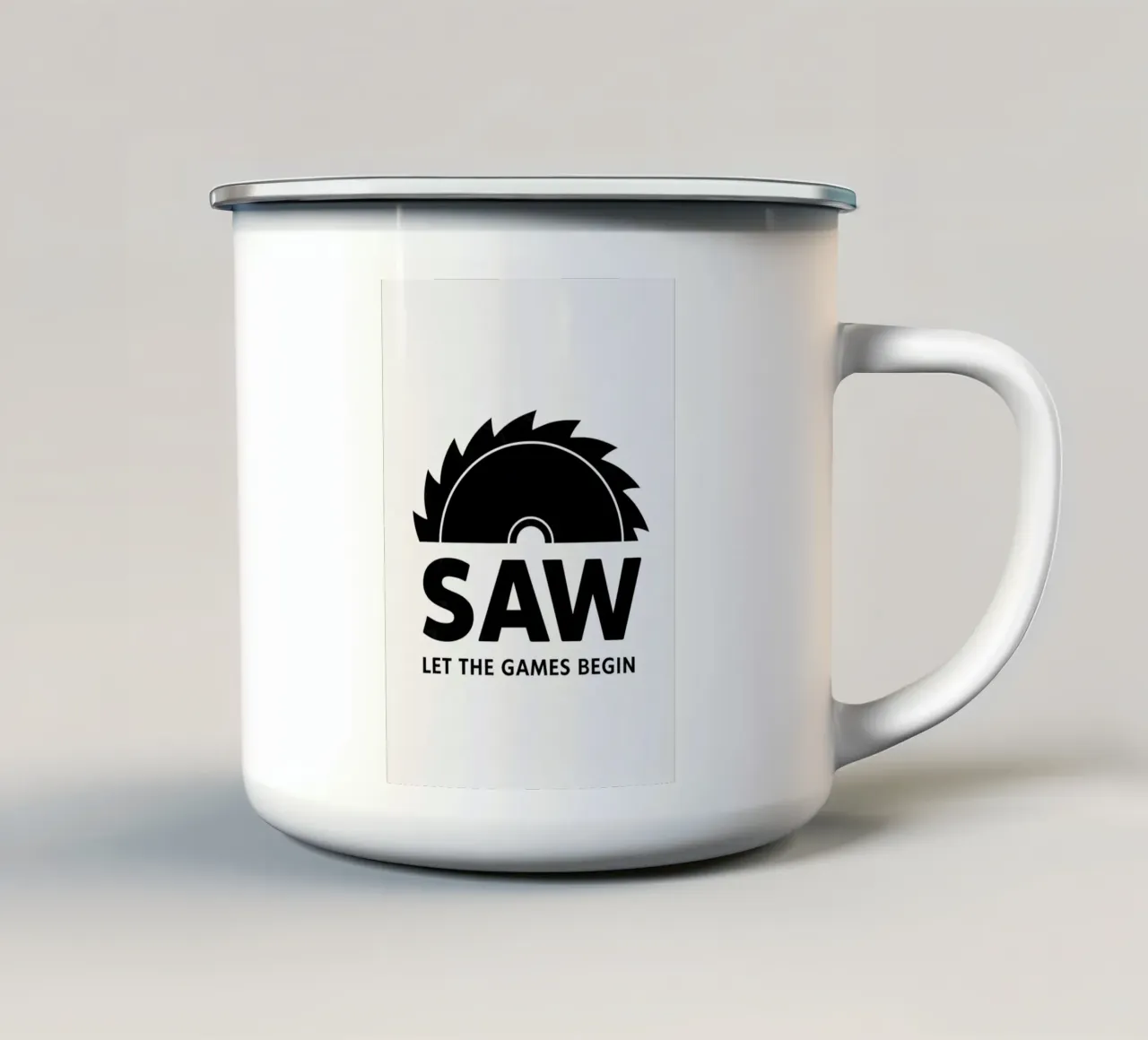 Saw Print tazza in smalto da MoviesArt