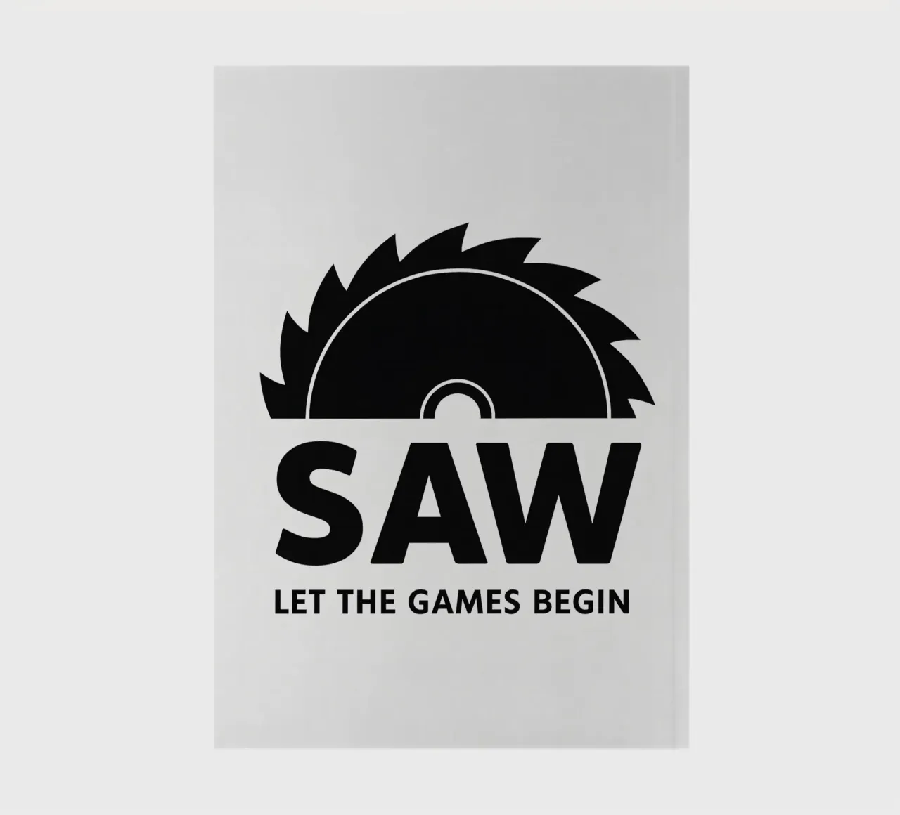 Saw Print notebook by MoviesArt