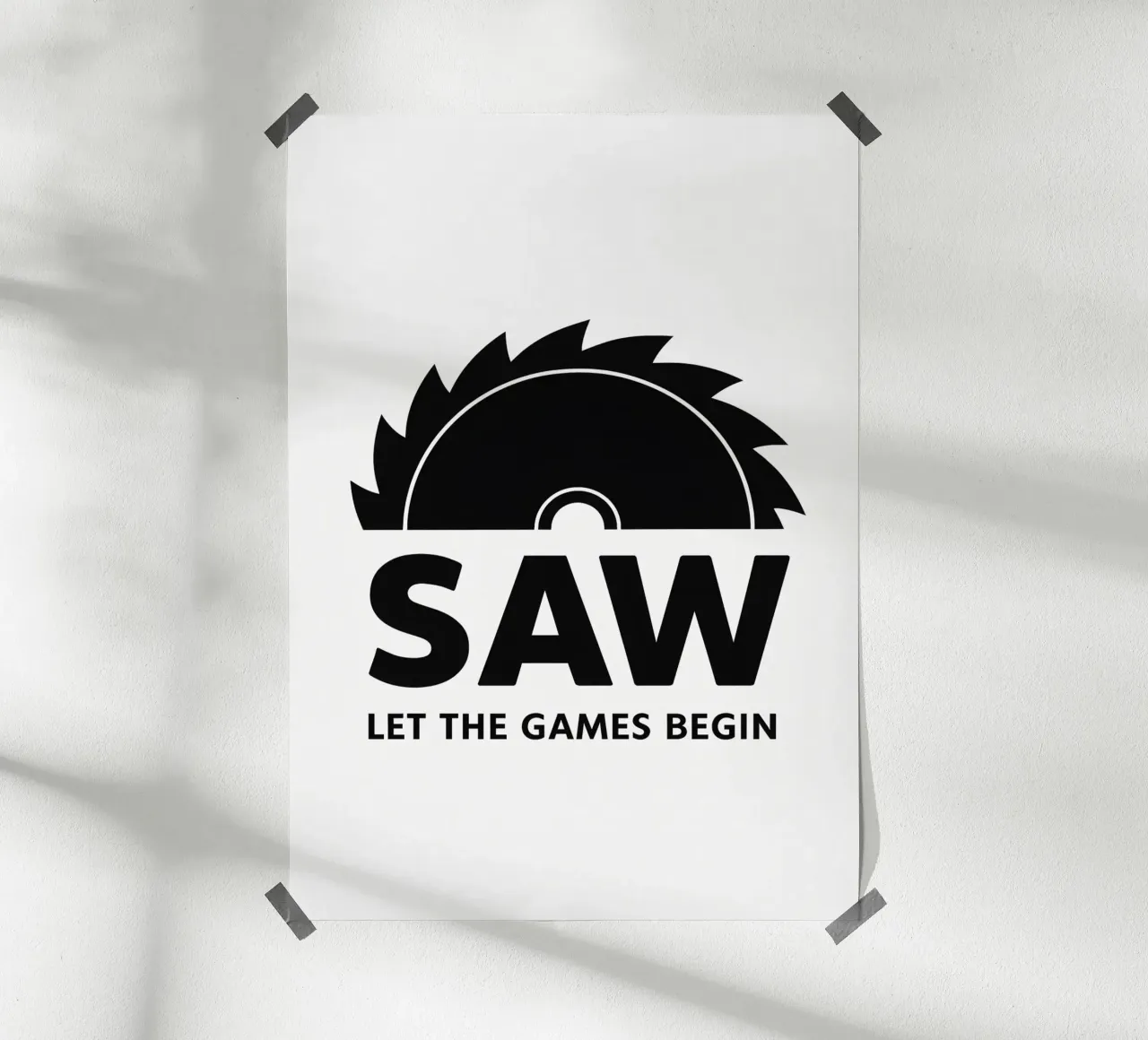 Saw Print carta hahnemühle da MoviesArt