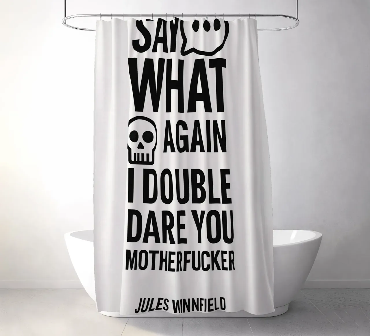 Say What Again Print tenda da doccia da MoviesArt