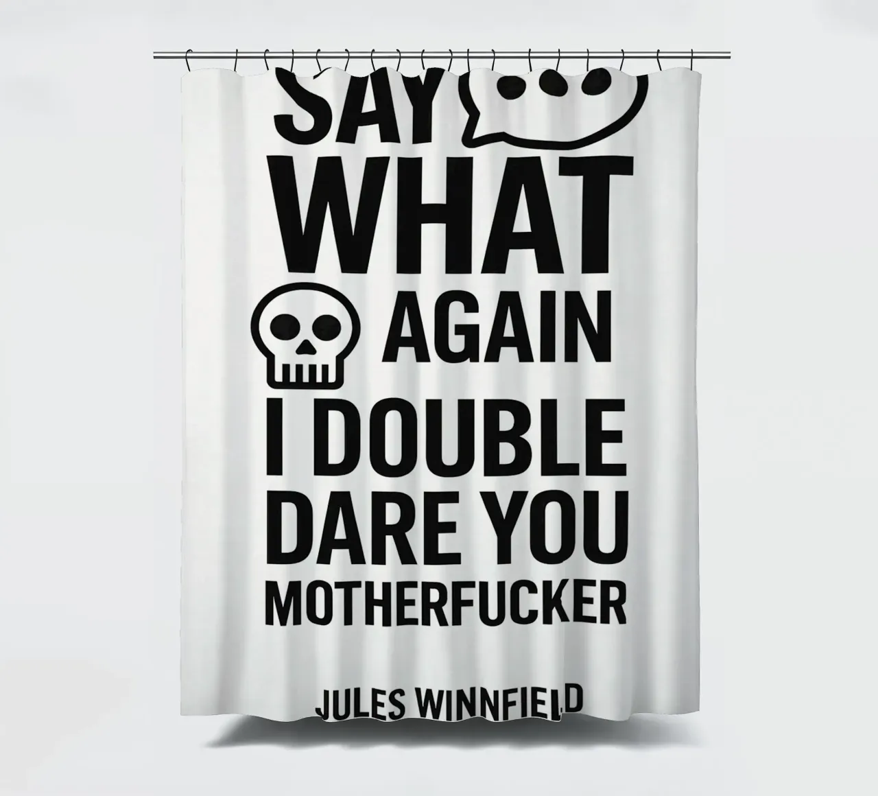 Say What Again Print tenda da doccia da MoviesArt