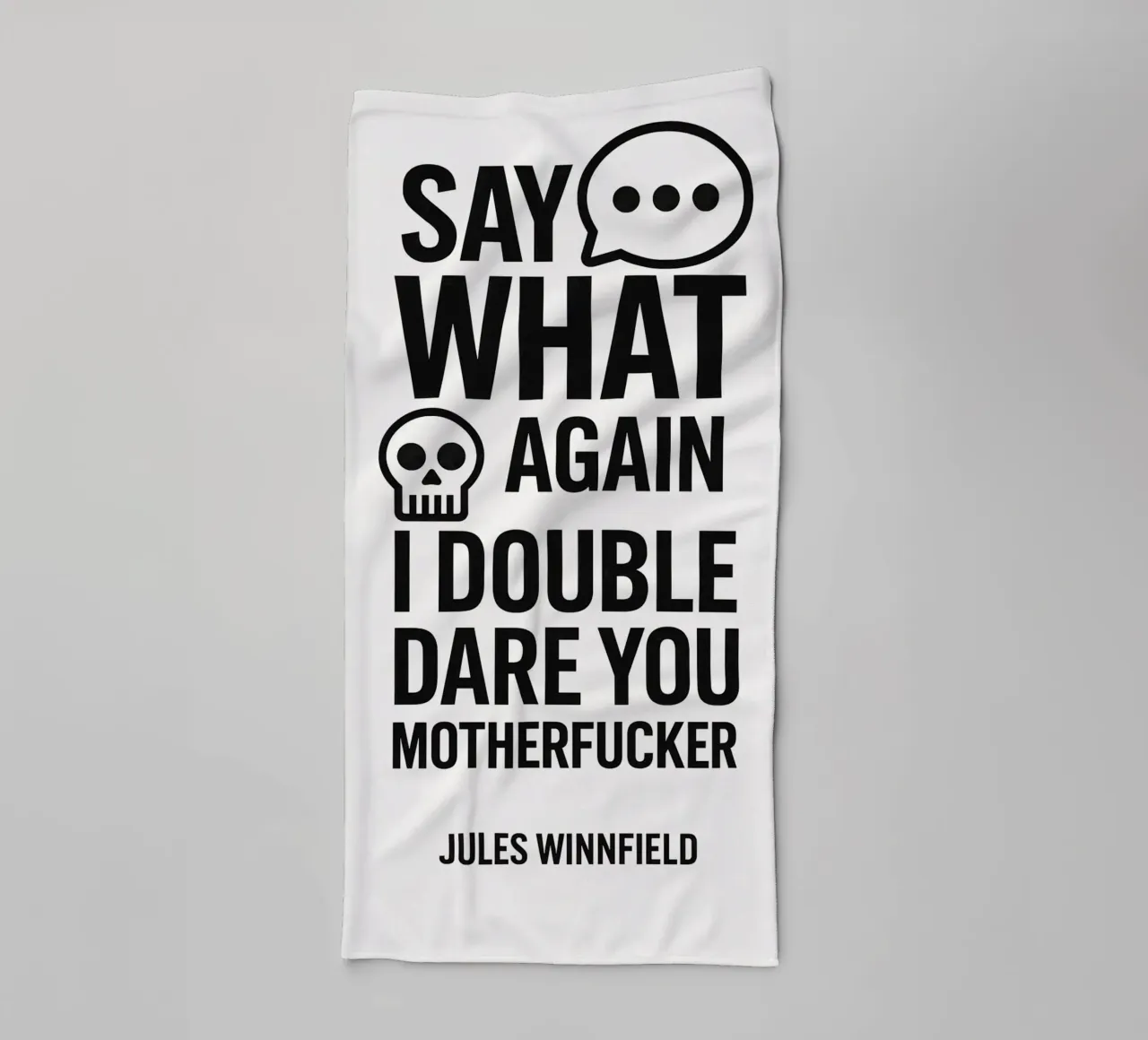 Say What Again Print asciugamano da bagno da MoviesArt