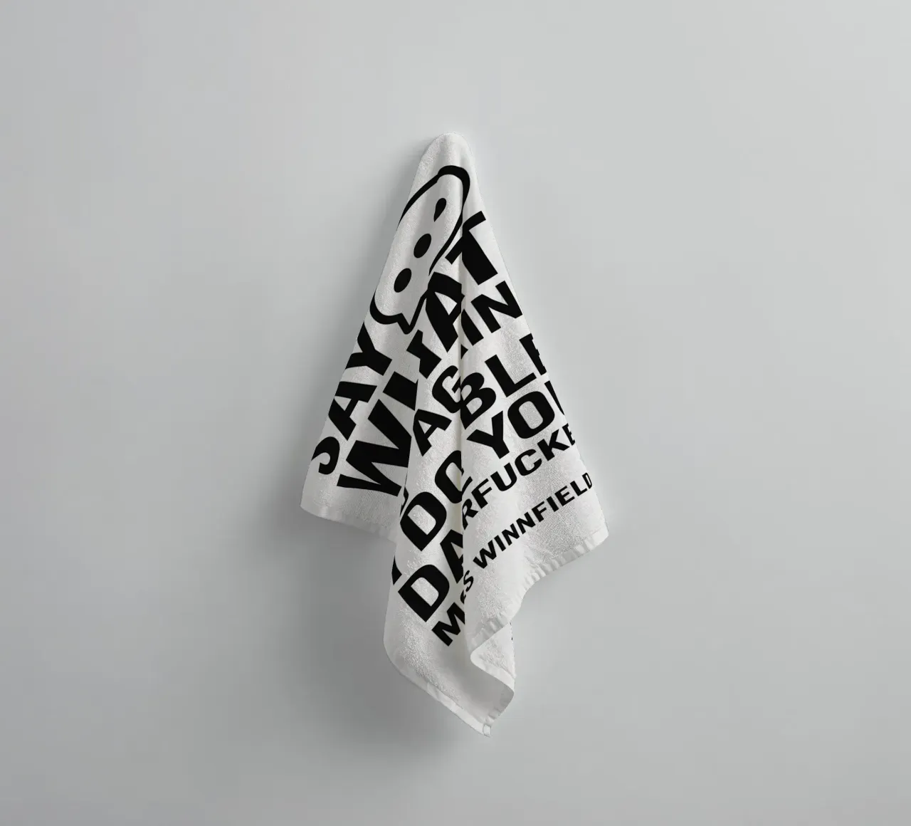 Say What Again Print asciugamano da bagno da MoviesArt