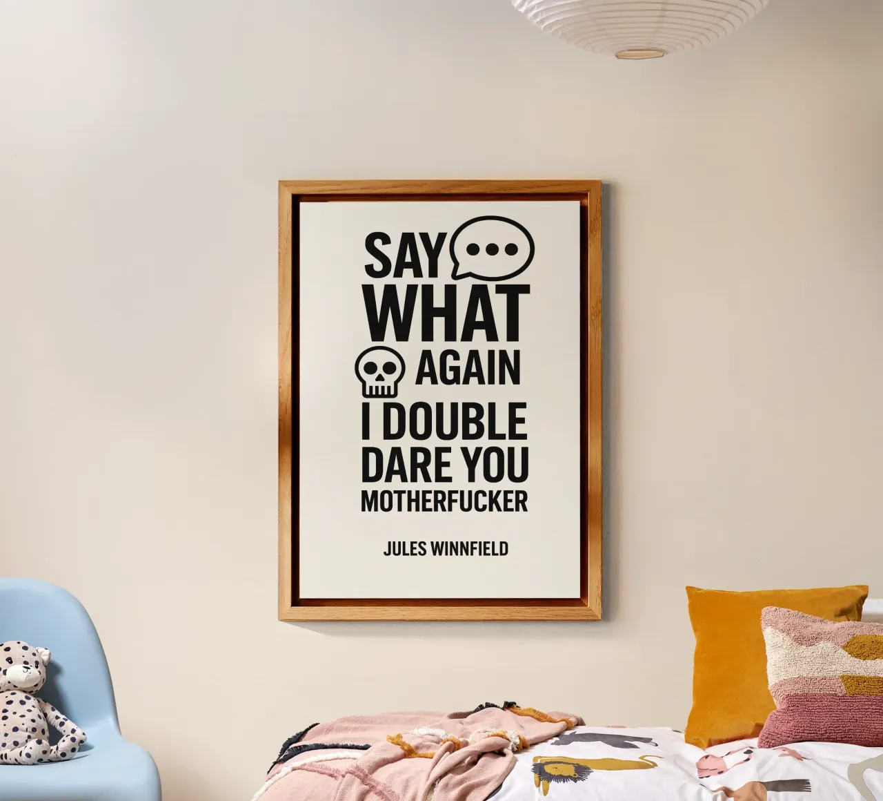 Say What Again Print alluminio dibond da MoviesArt