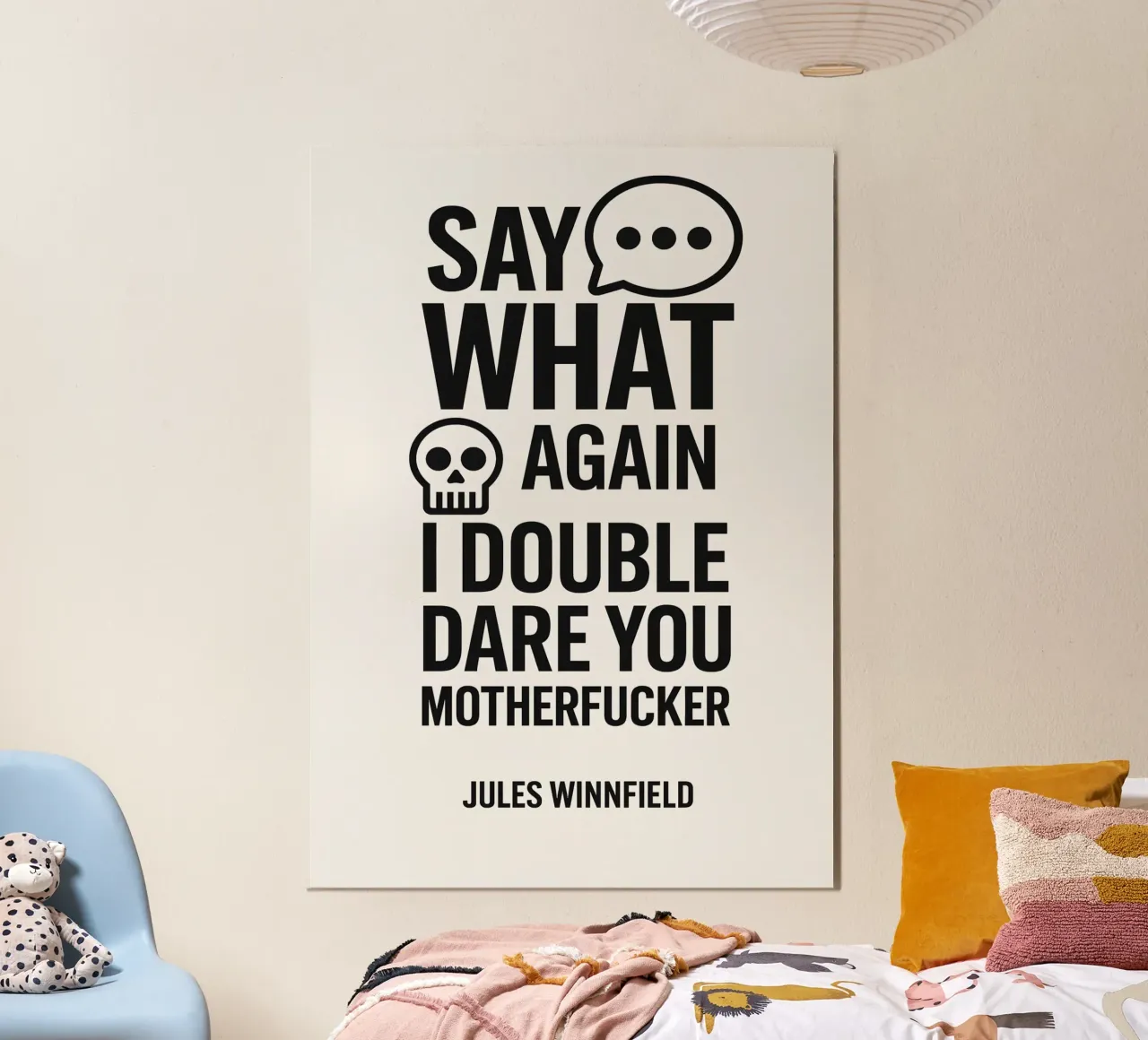 Say What Again Print alluminio dibond da MoviesArt