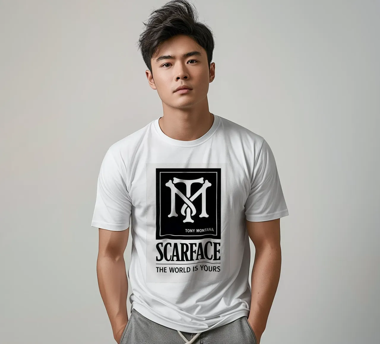 Scarface Print t-shirt da MoviesArt