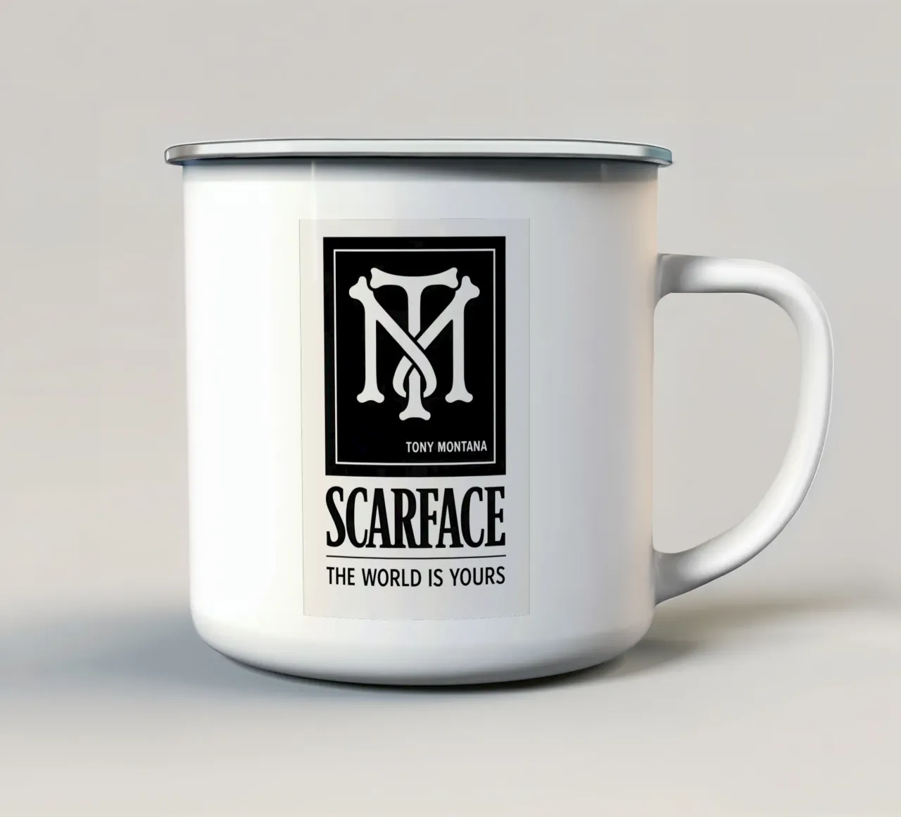Scarface Print tazza in smalto da MoviesArt