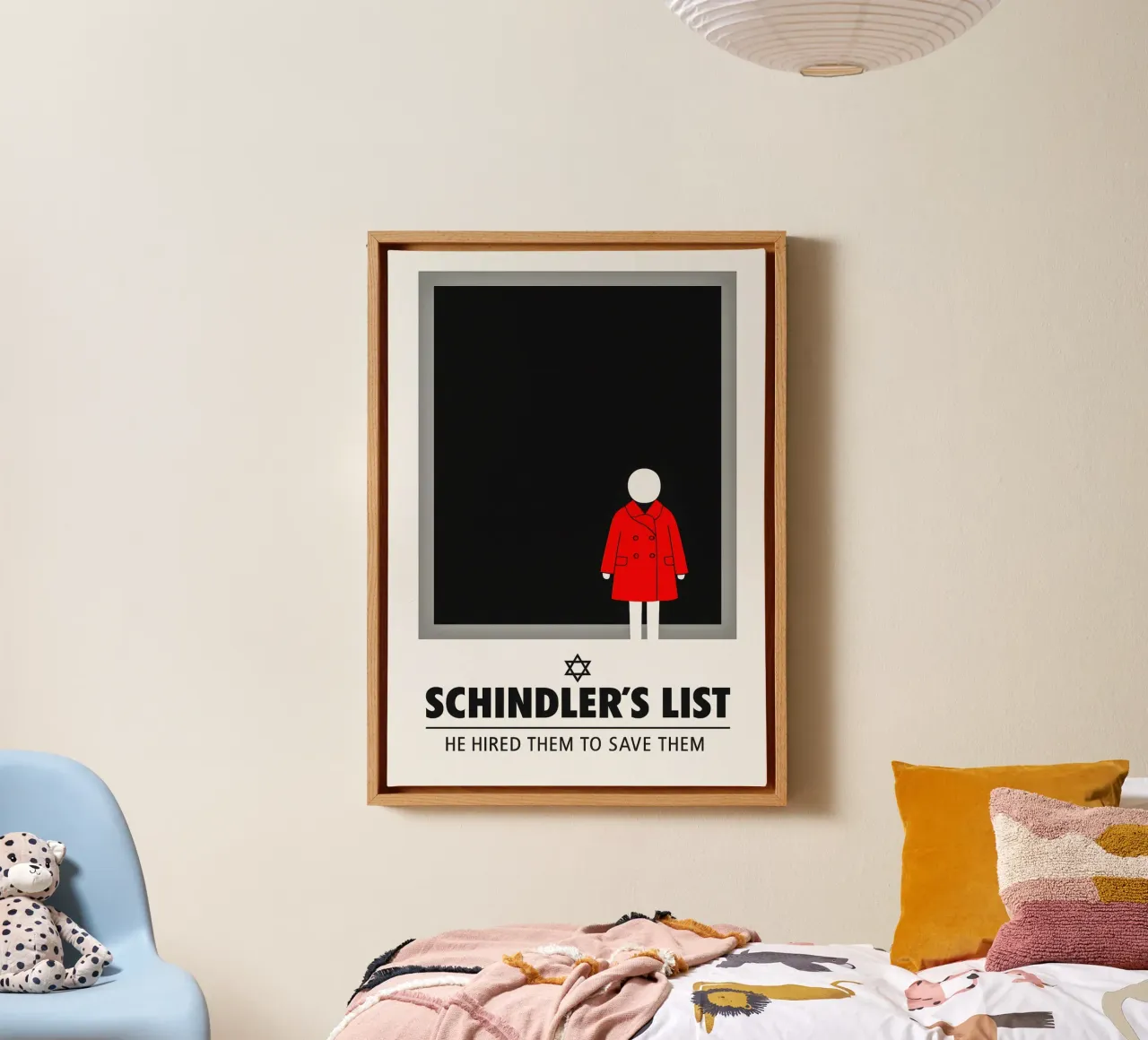 Schindler’s List Print tela con Cornice a cassetta da MoviesArt