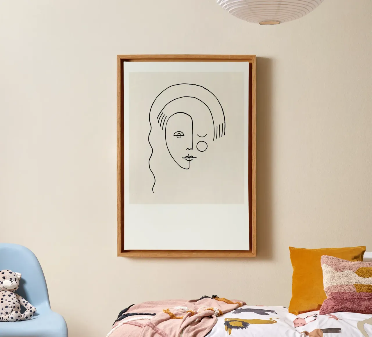 Faces No. 3 tela con Cornice a cassetta da typealive