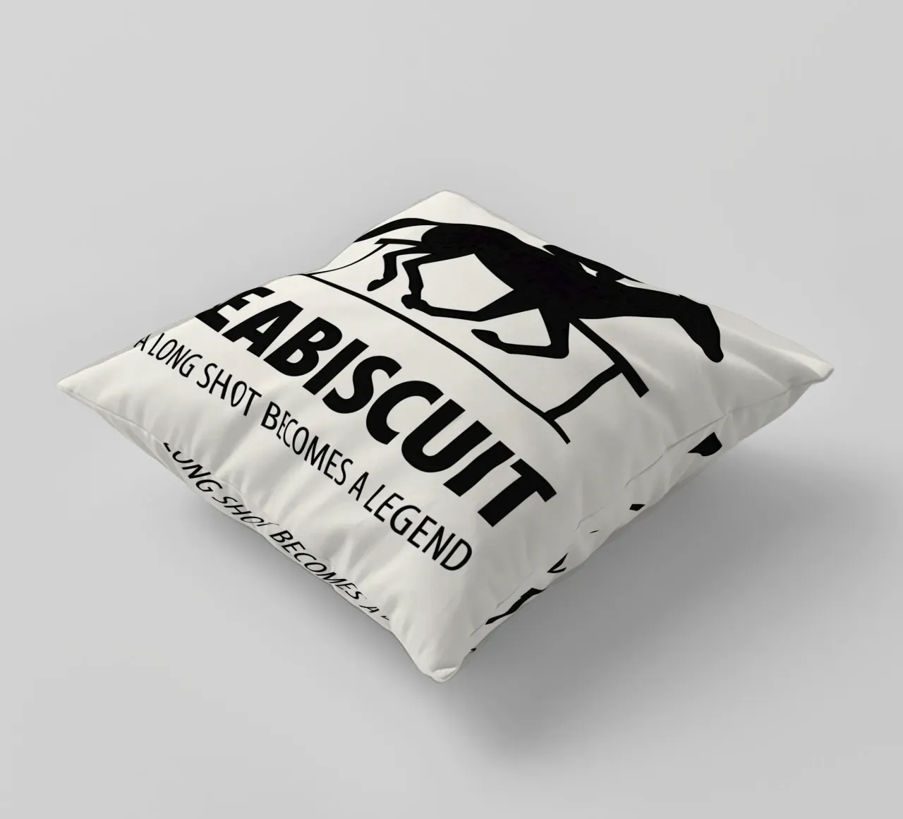 Seabiscuit Print cuscino da MoviesArt
