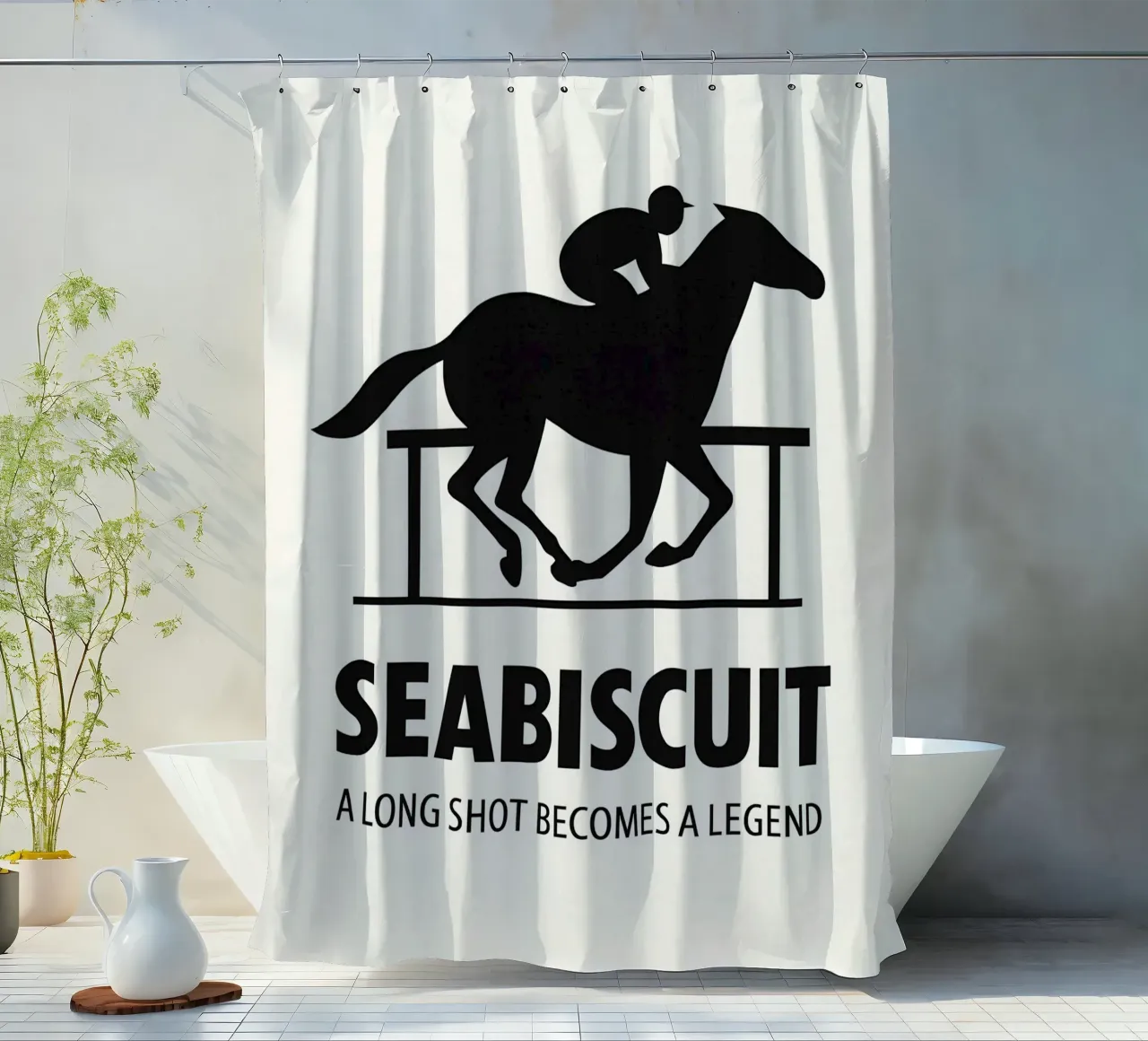 Seabiscuit Print tenda da doccia da MoviesArt