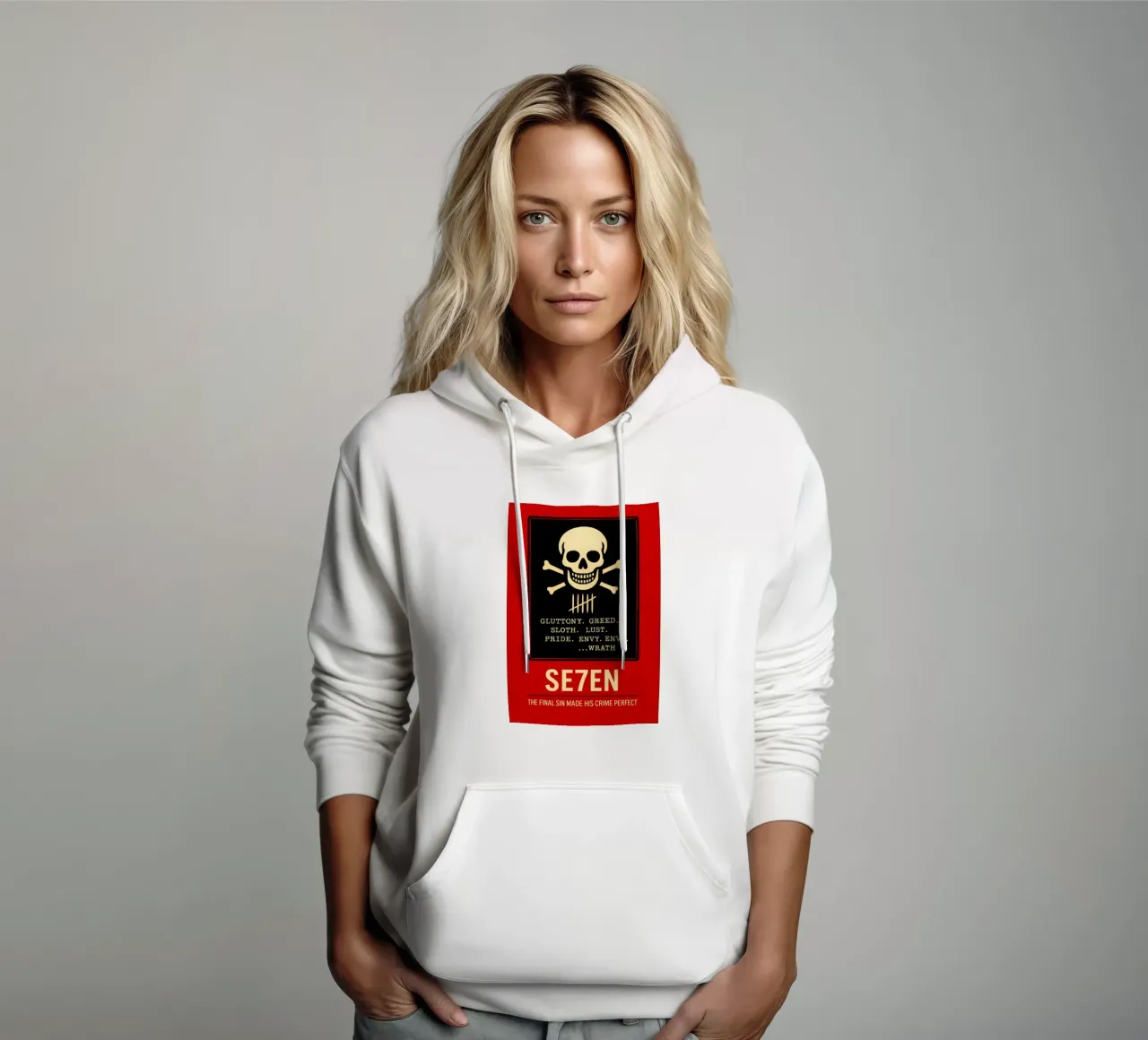 Seven Print felpa con cappuccio da MoviesArt