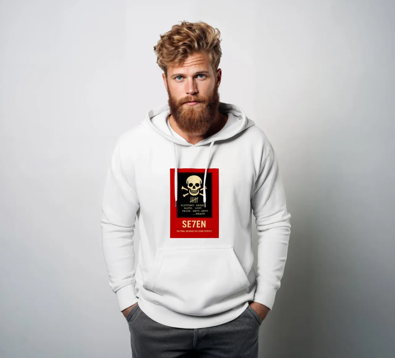 Seven Print felpa con cappuccio da MoviesArt