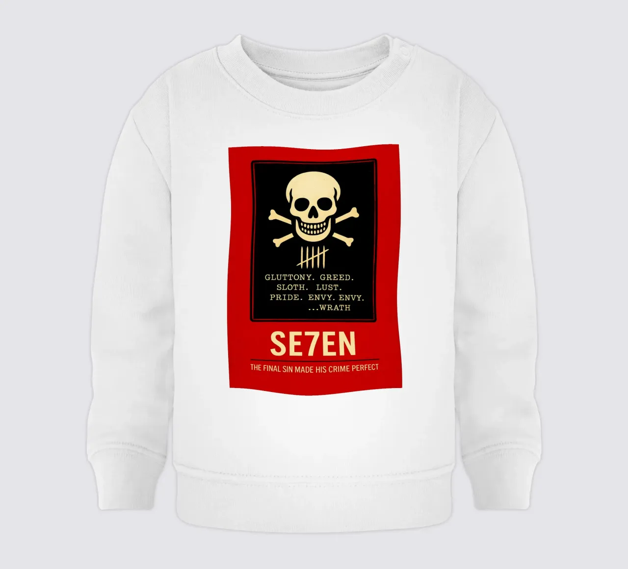 Seven Print baby sweatshirt by MoviesArt