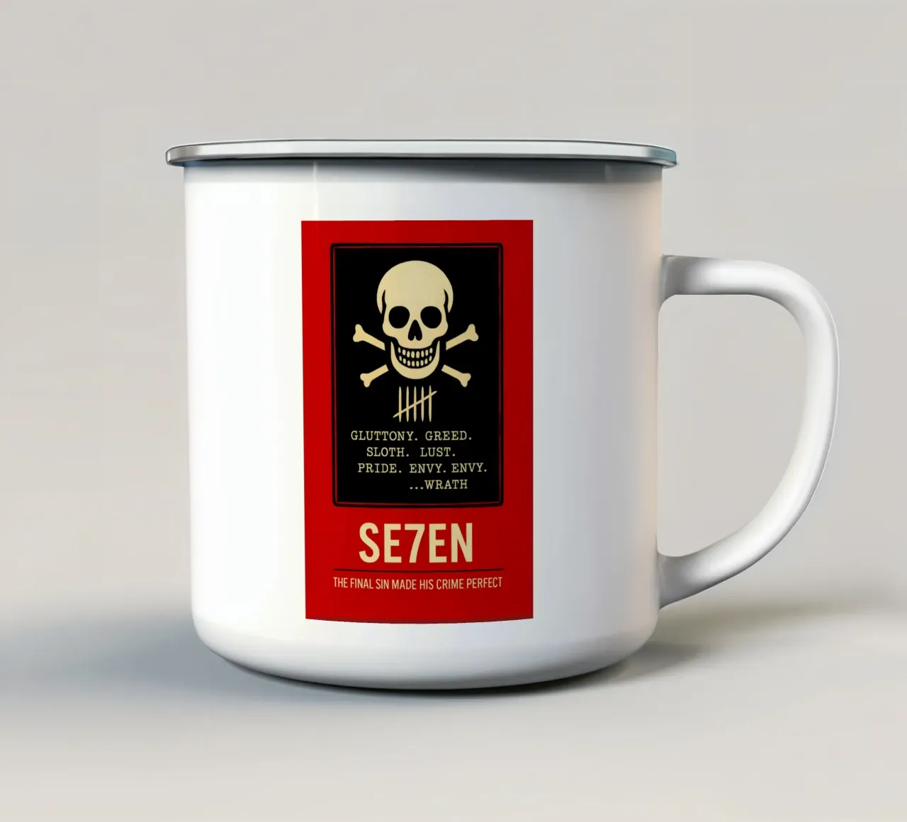 Seven Print tazza in smalto da MoviesArt